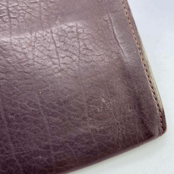 Authentic Yves Saint Laurent YSL Brown Leather Long Slim Wallet - Picture 3 of 13